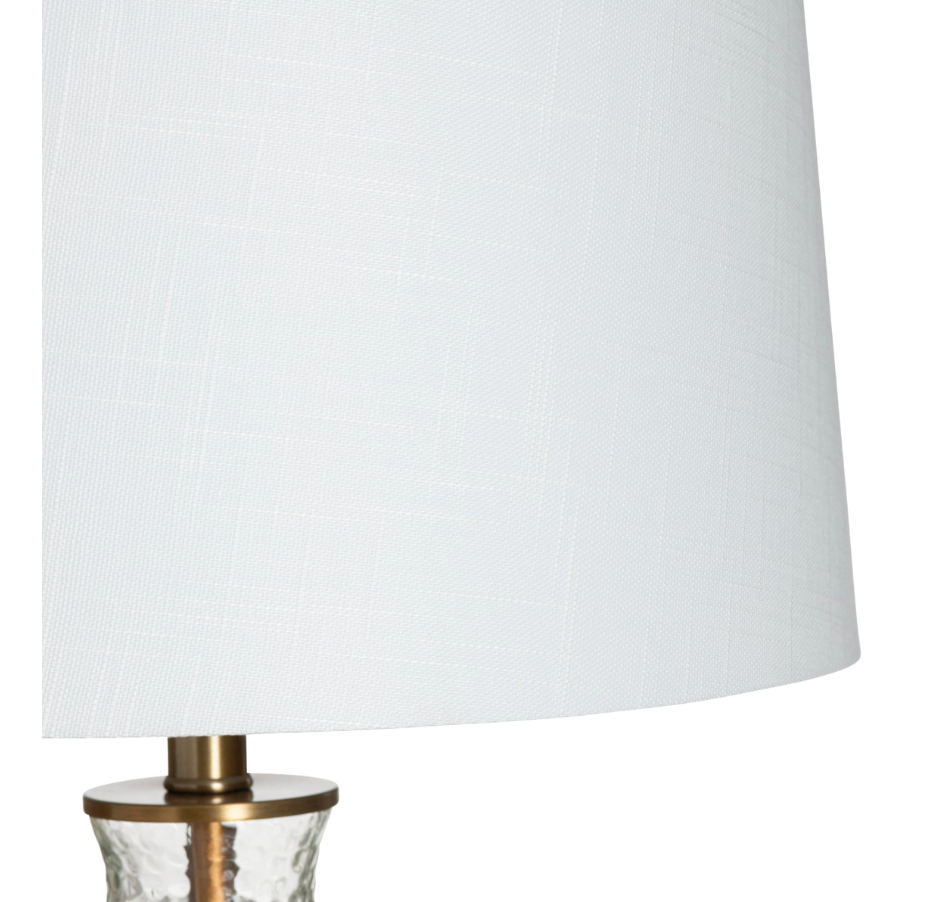 Hammered Glass Table Lamp