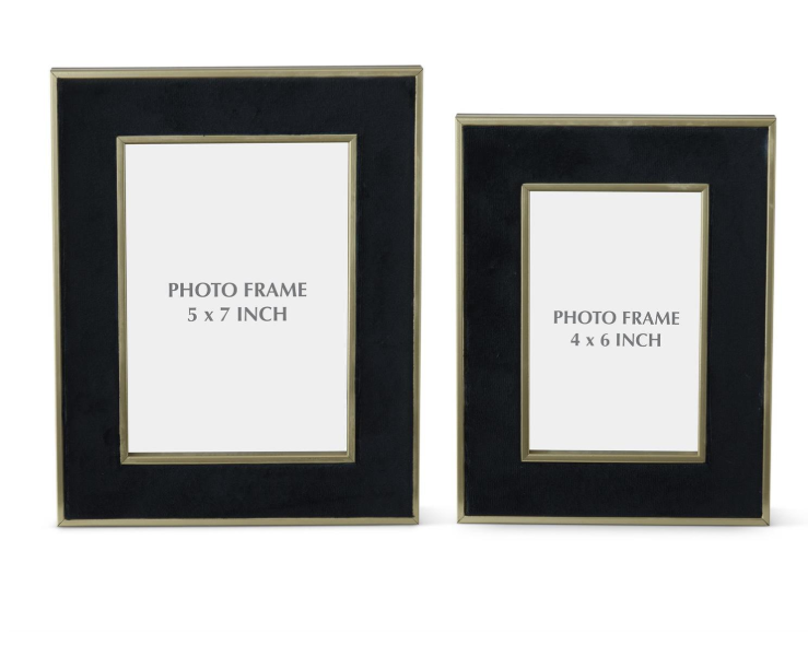 Black Velvet Photo Frame (Various Sizes)