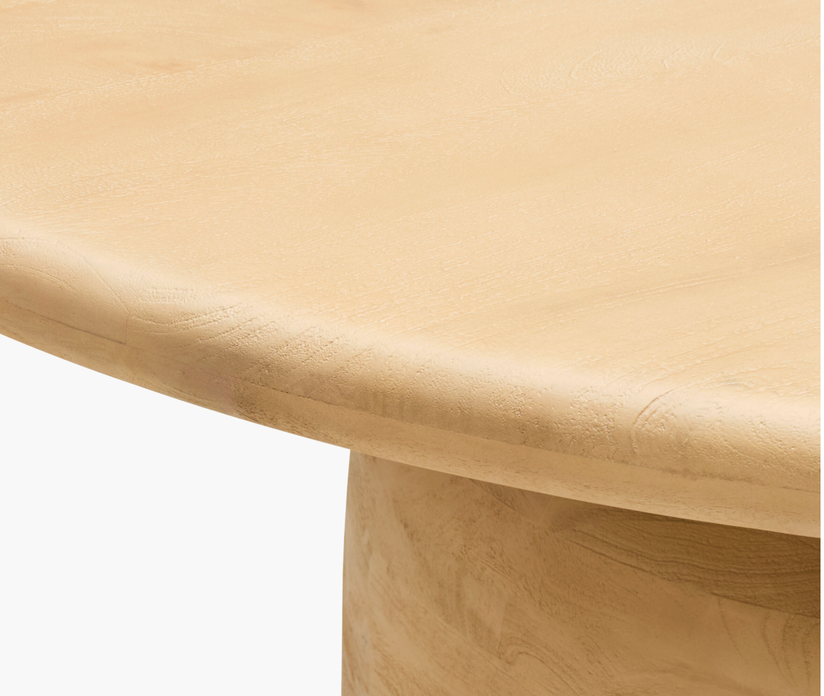 Koben Round Dining Table 60", Light Natural