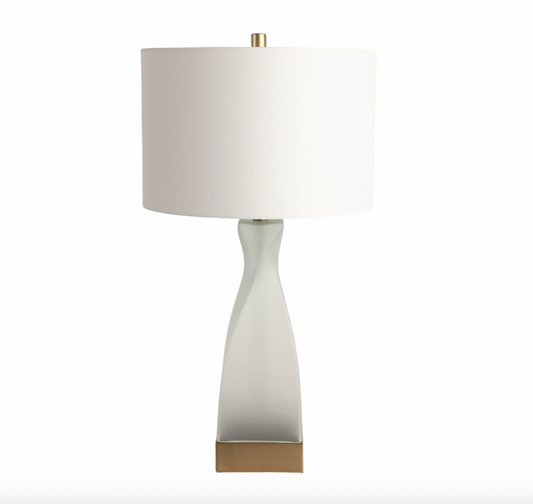 Jasper White Glass Table Lamp