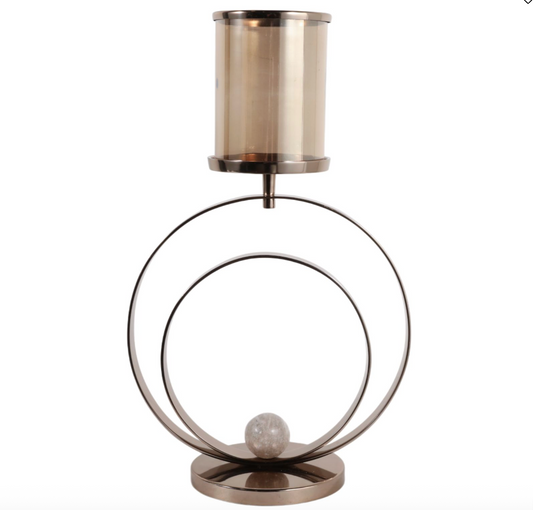 Bronze and Glass Hurricanes (Various Sizes)