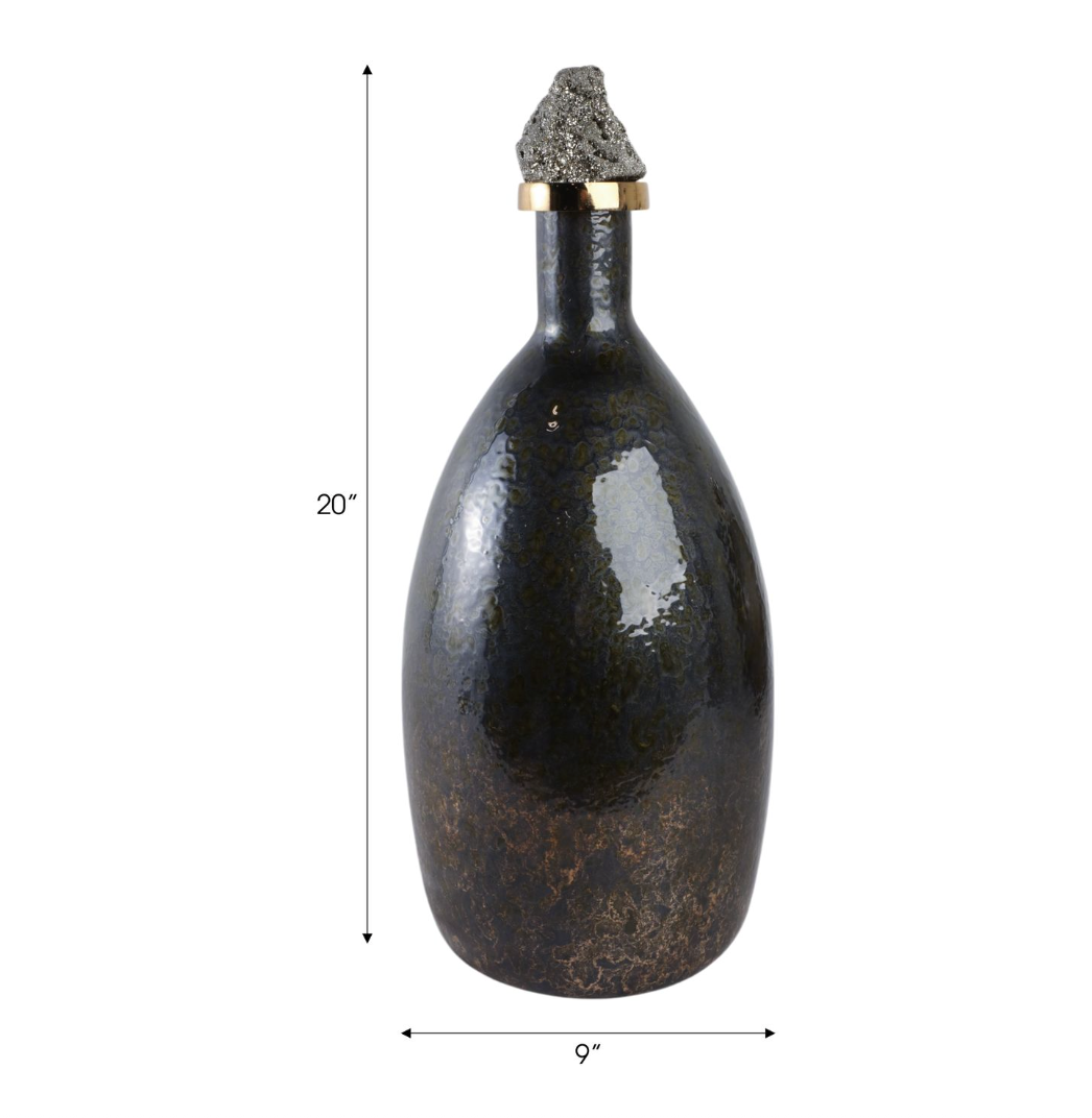 Farley Black Glass Vase (Various Sizes)