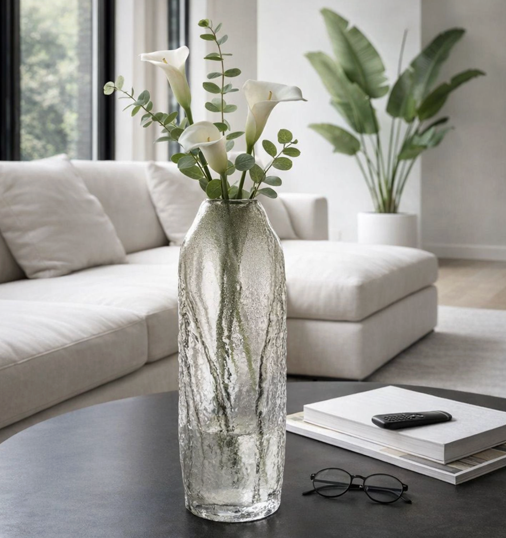 Dermot Clear Glass Vase (Various Sizes)