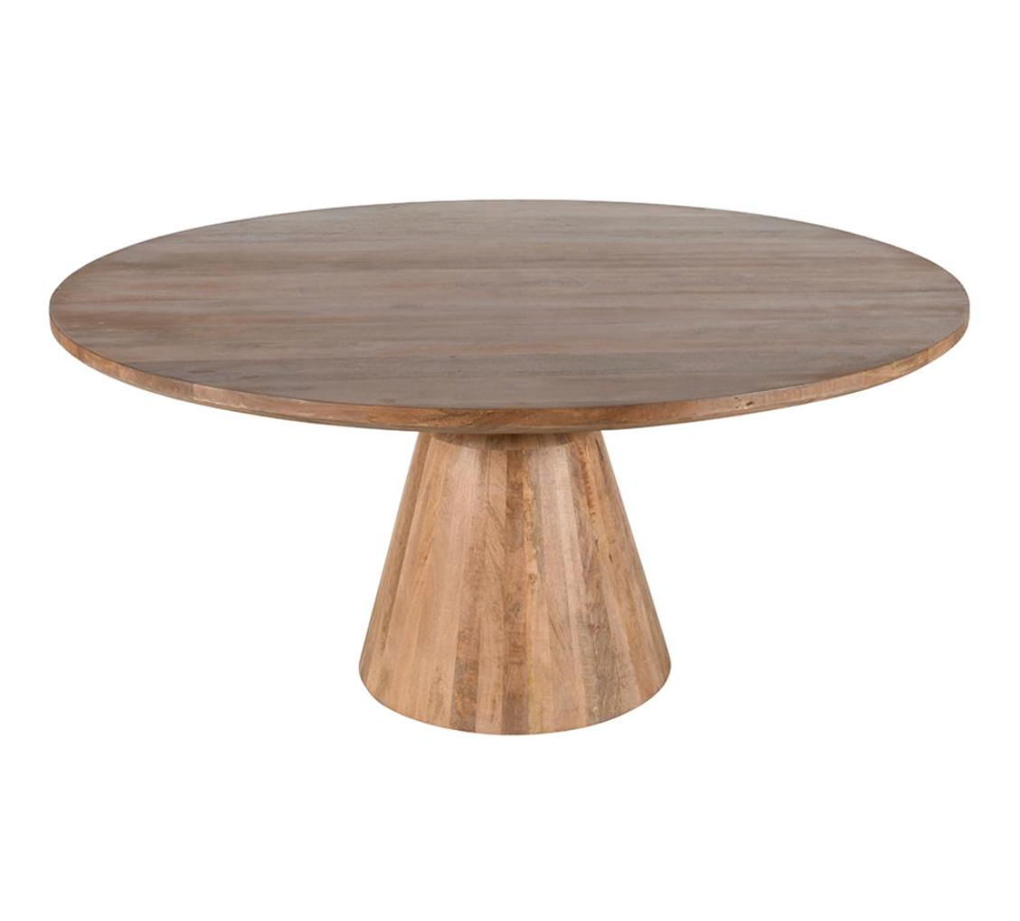 Oliver Dining Table, Medium Brown