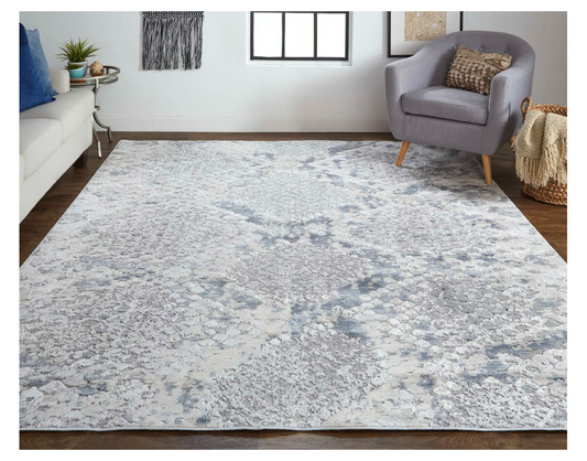 Laina Rug, Blue/Gray(Various Sizes)