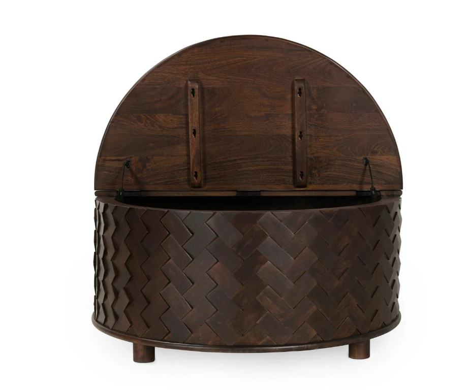 Shira Mango Wood 40" Storage Coffee Table
