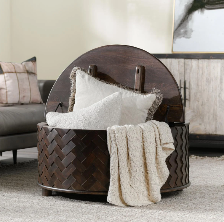 Shira Mango Wood 40" Storage Coffee Table