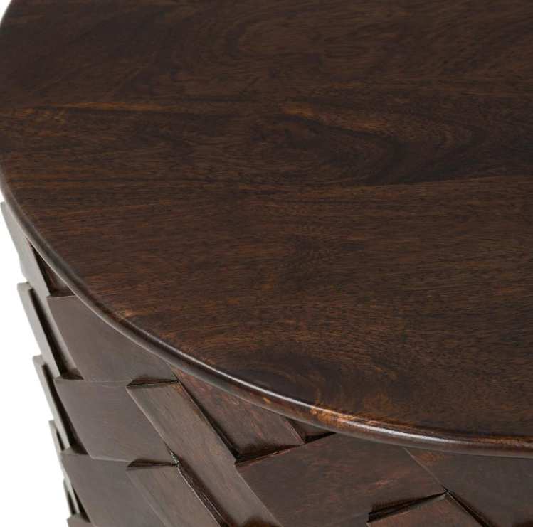 Shira Mango Wood 24" Side Table