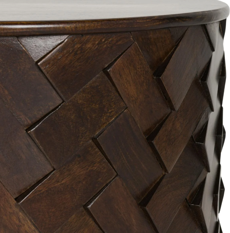 Shira Mango Wood 24" Side Table