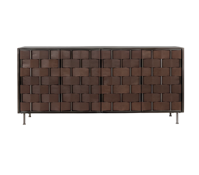 Komo Leather Cabinet