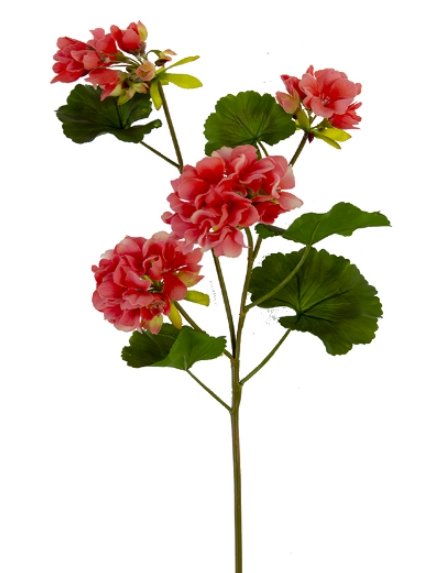 26" Real Touch Geranium Spray (Various Colors)