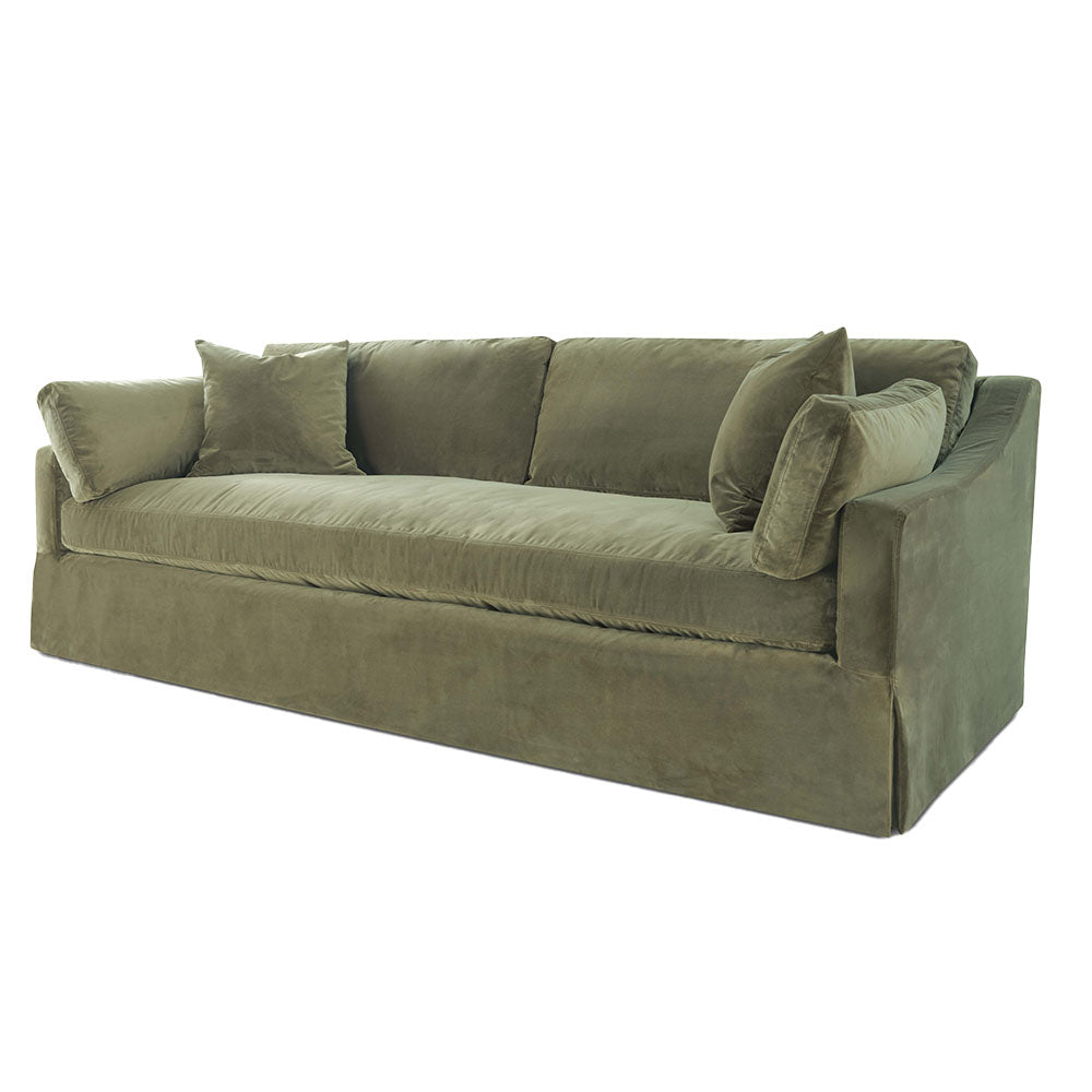 Madelyn Sofa 96", Vintage Velvet Olive