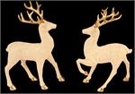 13" Champagne/Gold Standing Deer (Various Styles)