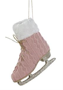 Large Pink Fabric Skate Ornament