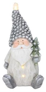 Lighted Sitting Santa with Tree