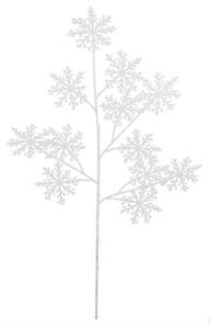 25" Snowflake Spray, White