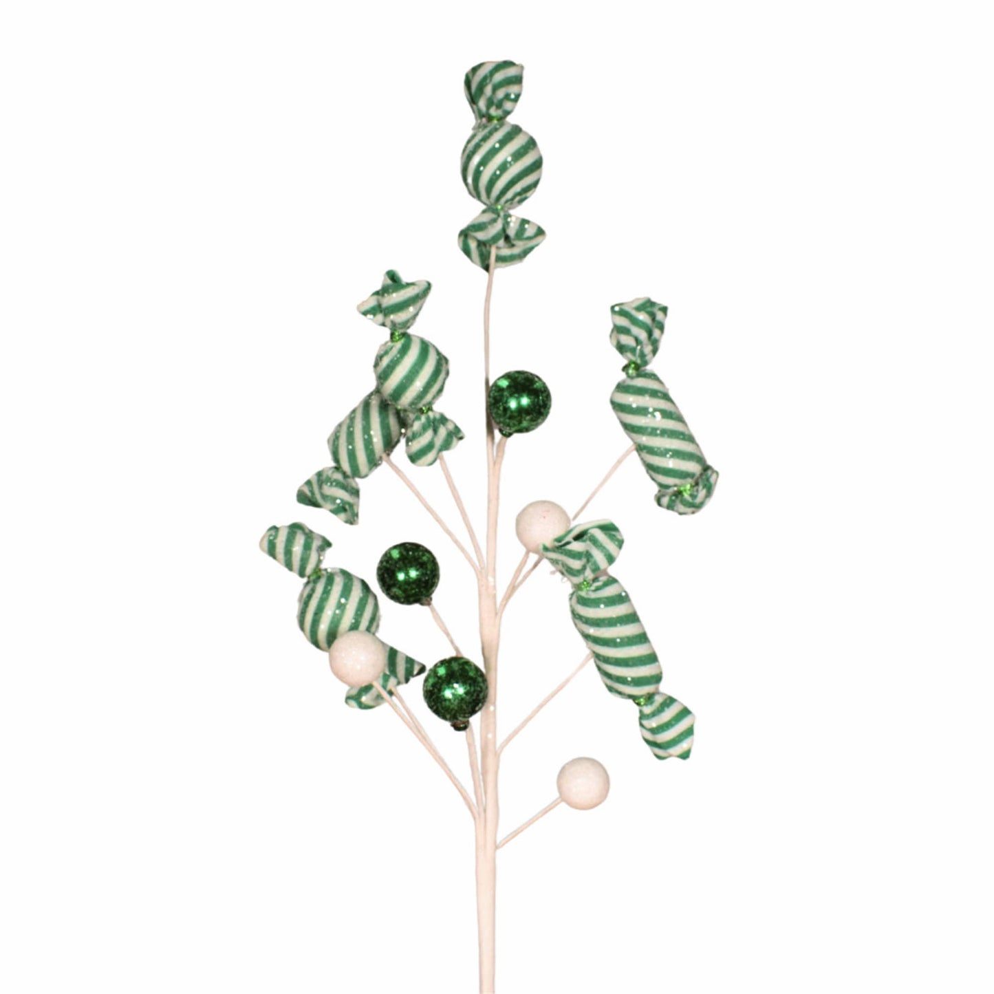 Spearmint Candy Ball Spray 28" - Green/White