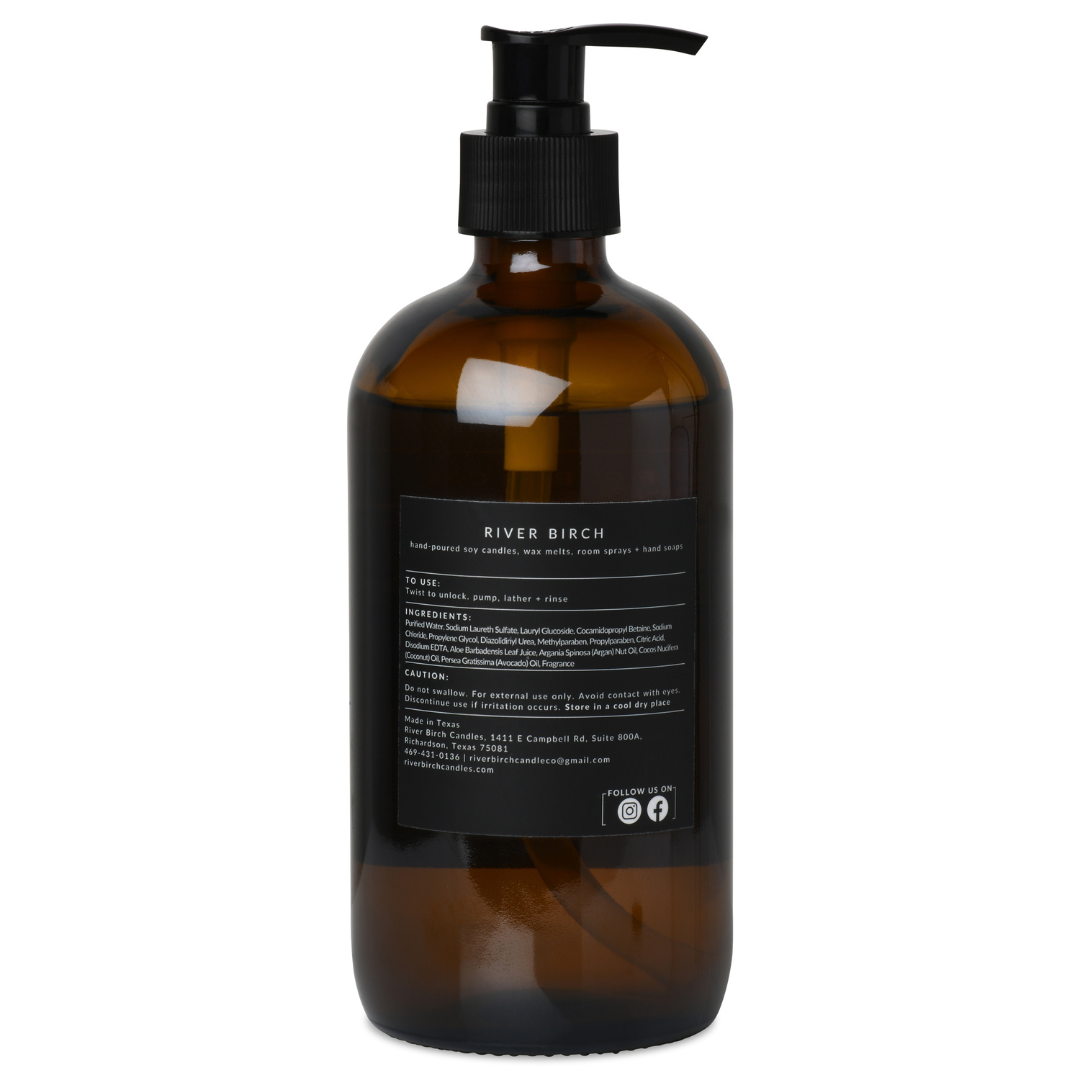 Balsam + Cedar - 16 oz Amber Glass Soap