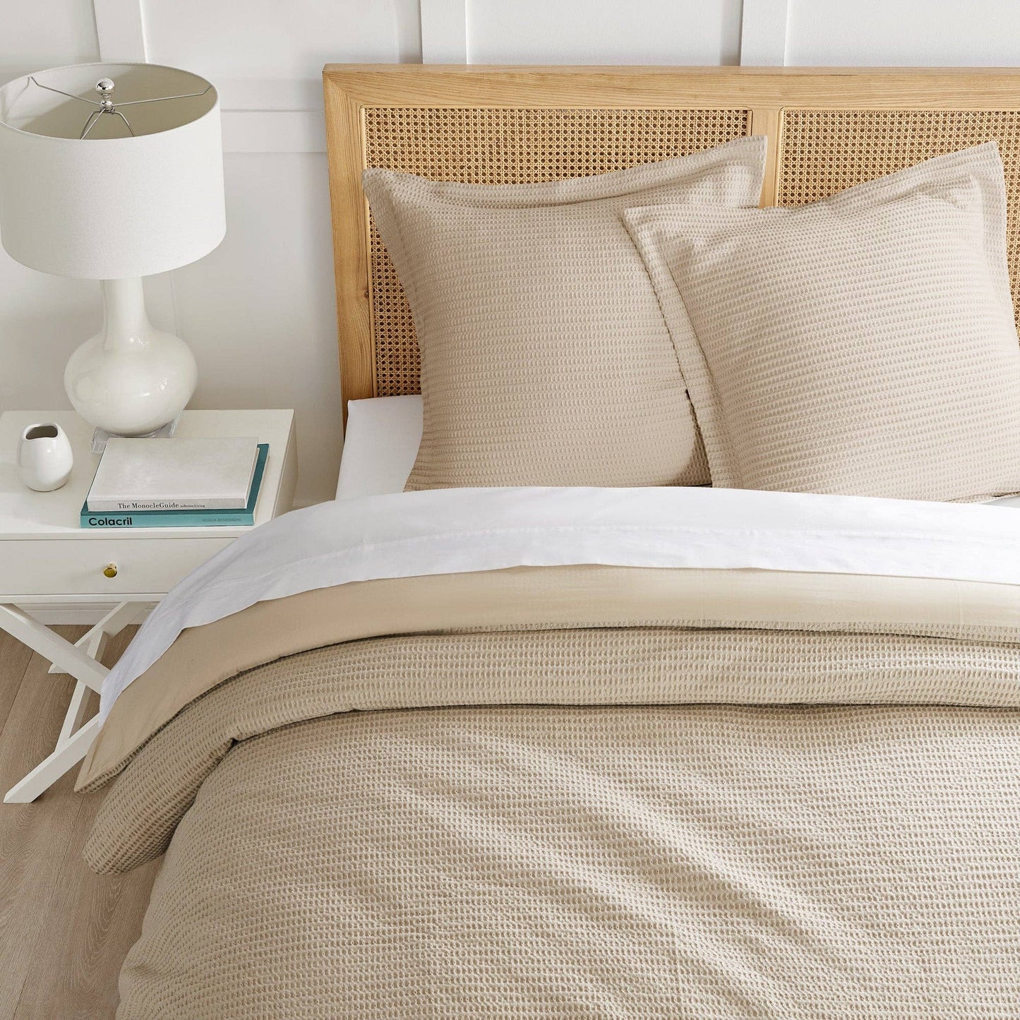 Cream Cloud Waffle Euro Sham (Set of 2)