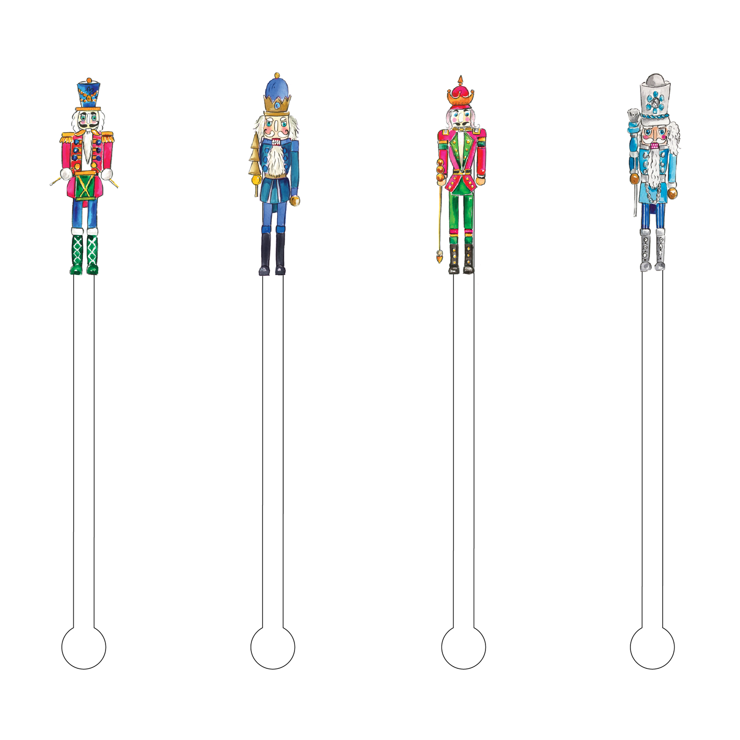 Nutcrackers Stir Sticks