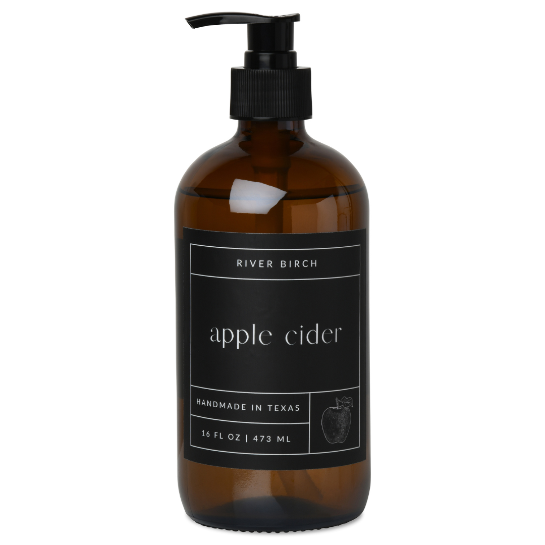 Apple Cider - 16 oz Amber Glass Soap