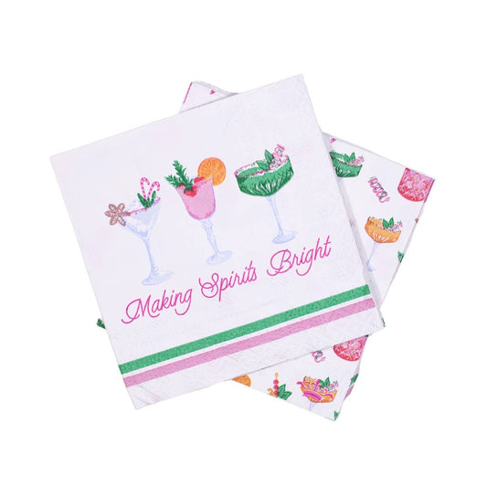 Making Spirits Bright Cocktail Napkins, Pack of 20