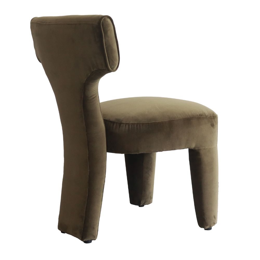 Benito Dining Armchair, Vintage Velvet Olive