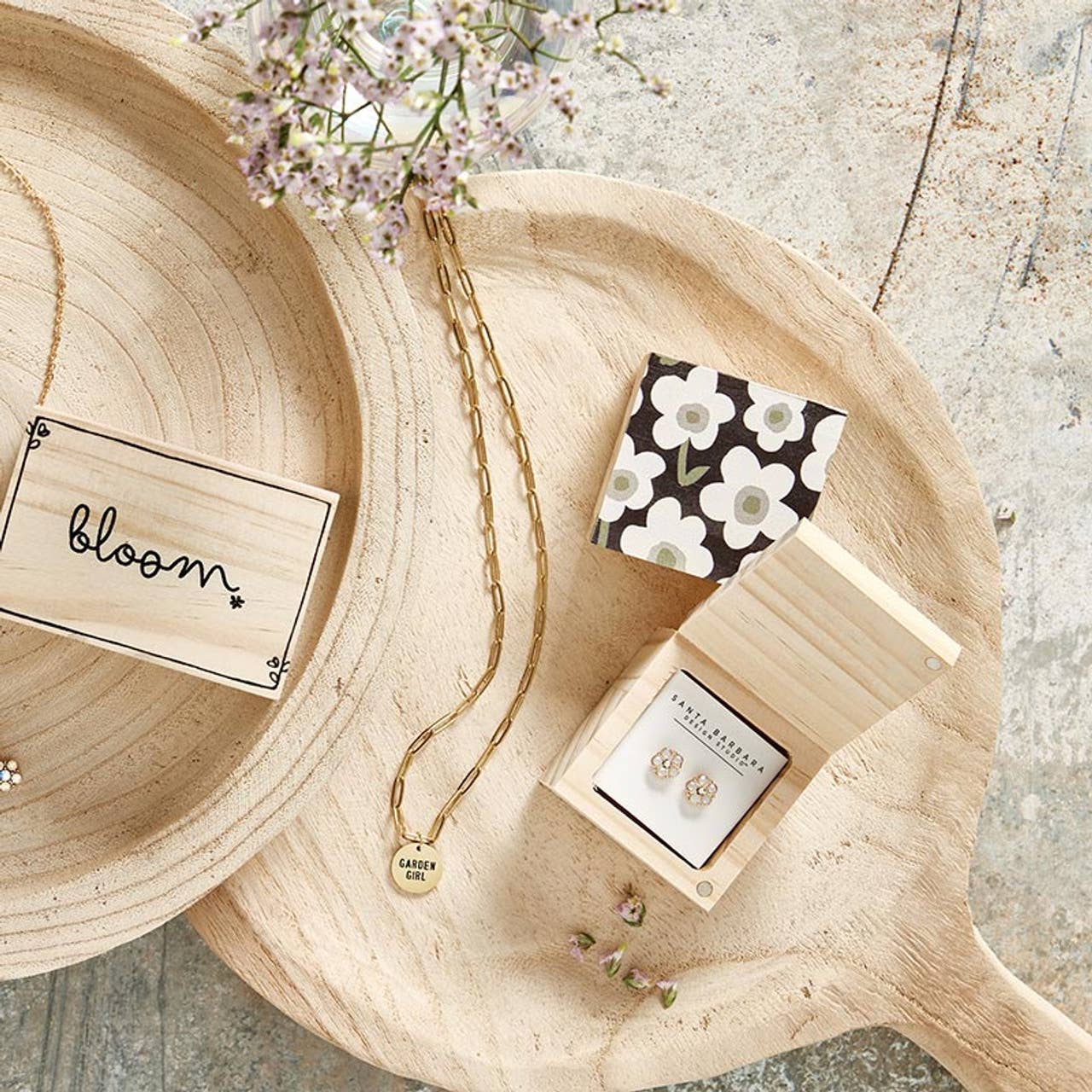 Crystal Daisy Treasure Box Earrings