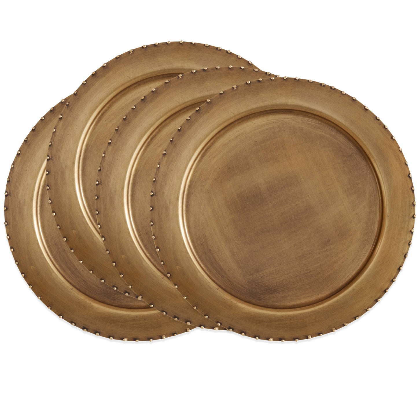 Gold Dot Rim Charger