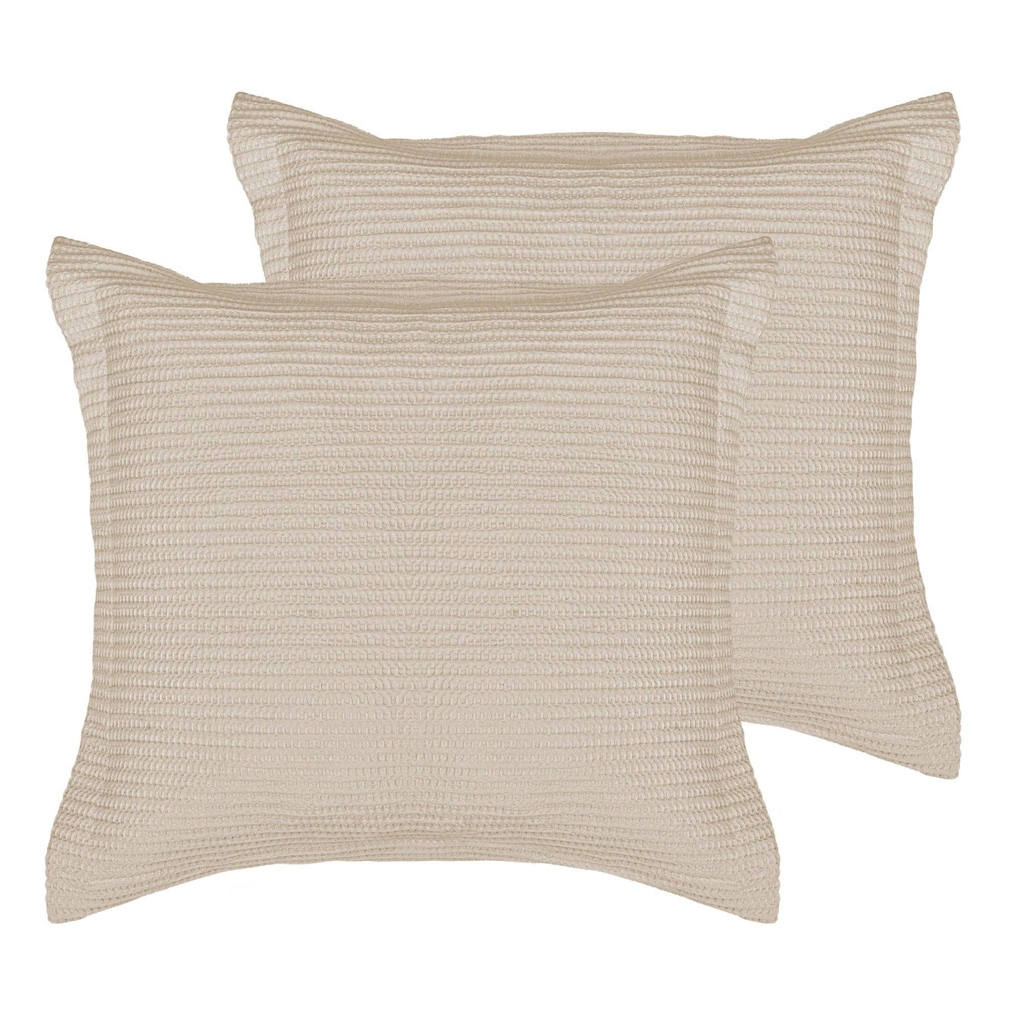 Cream Cloud Waffle Euro Sham (Set of 2)