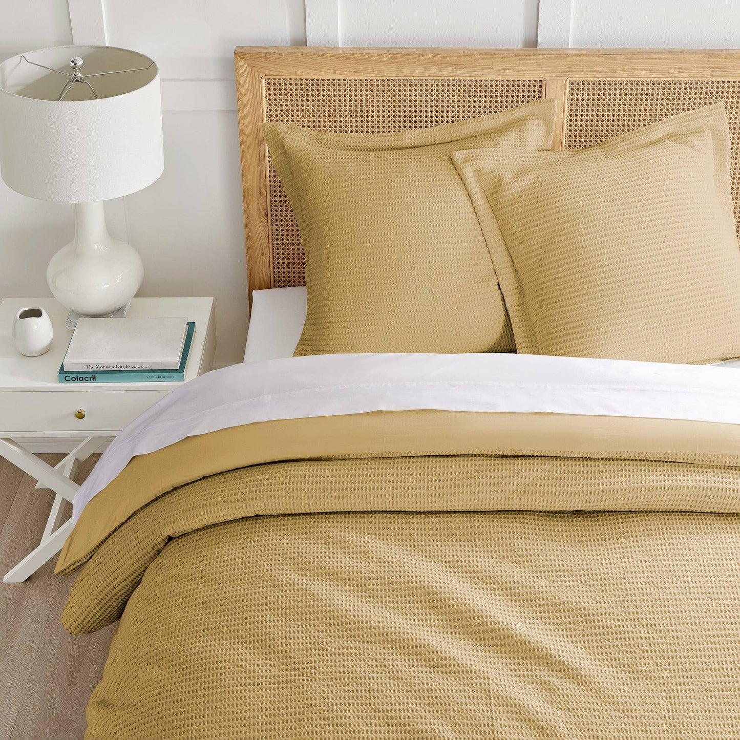 Cream Cloud Waffle Euro Sham (Set of 2)