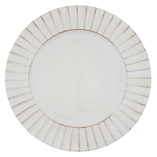 Ridged Ivory Charger