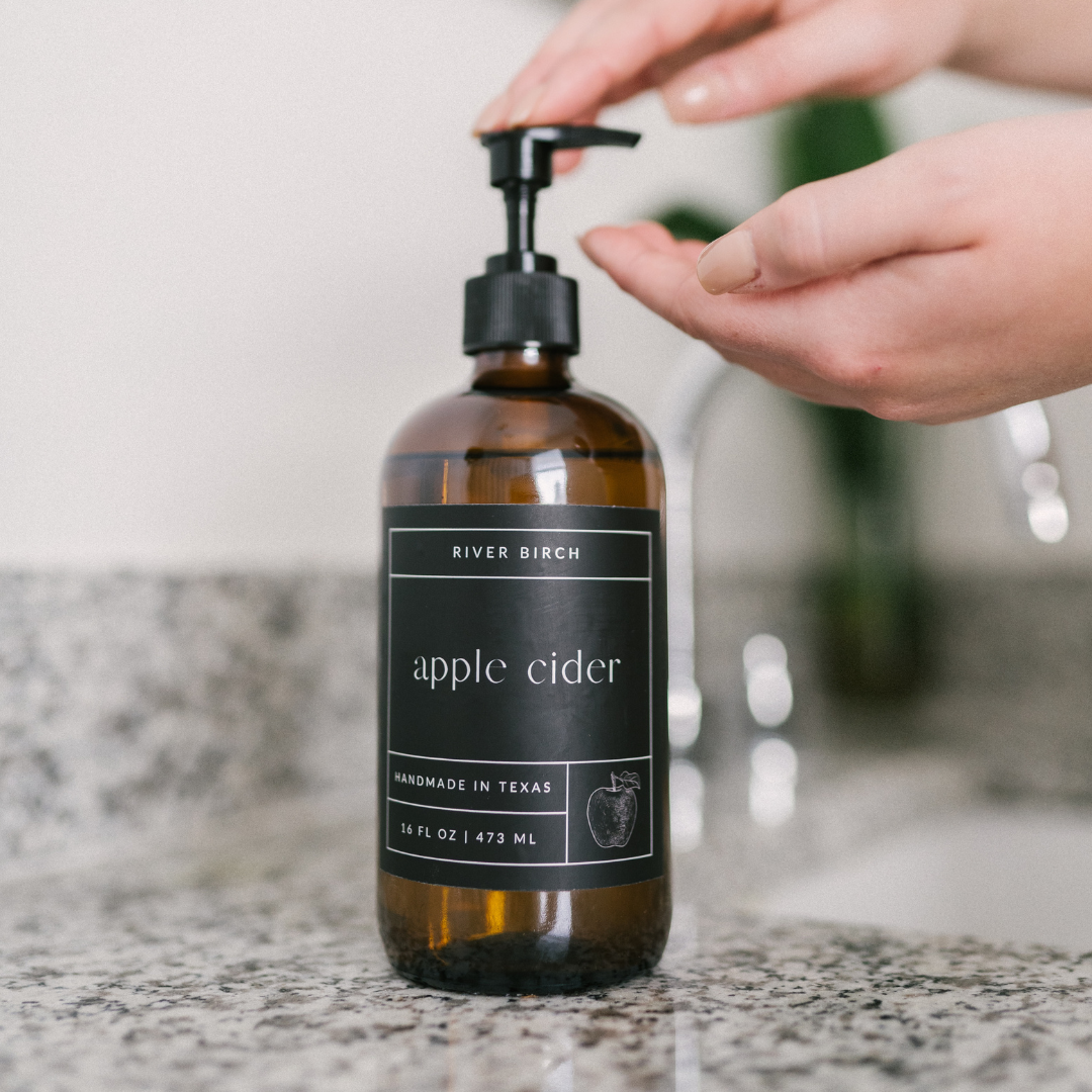 Apple Cider - 16 oz Amber Glass Soap