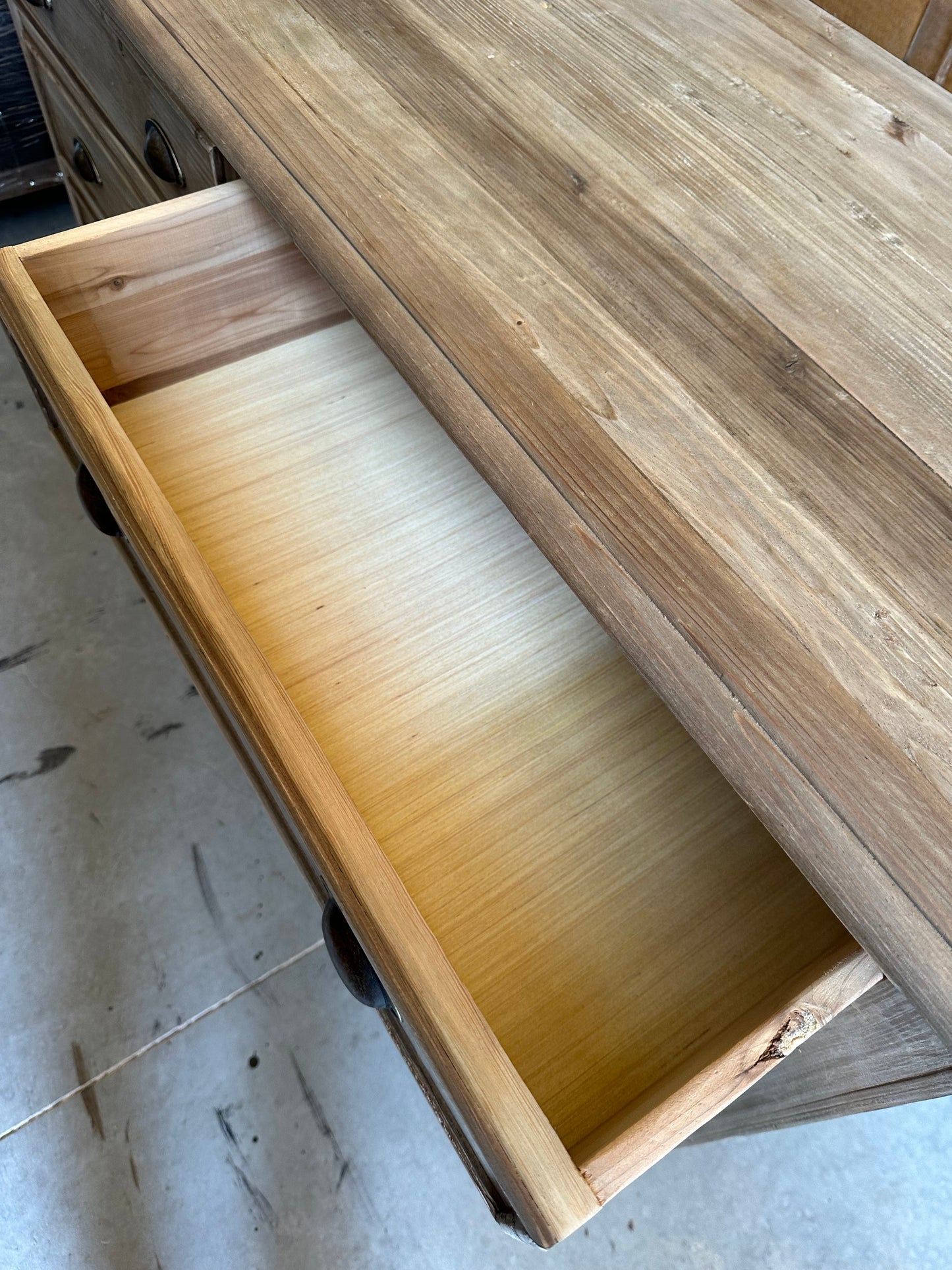 Alexa Solid Elm Wood Dresser (Natural)