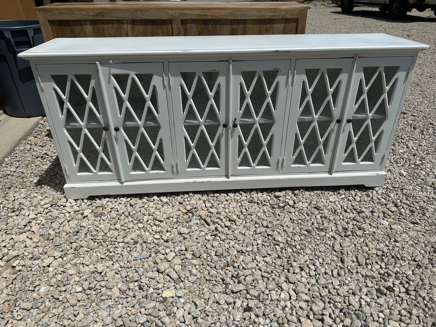 Tom X Glass Console (White)