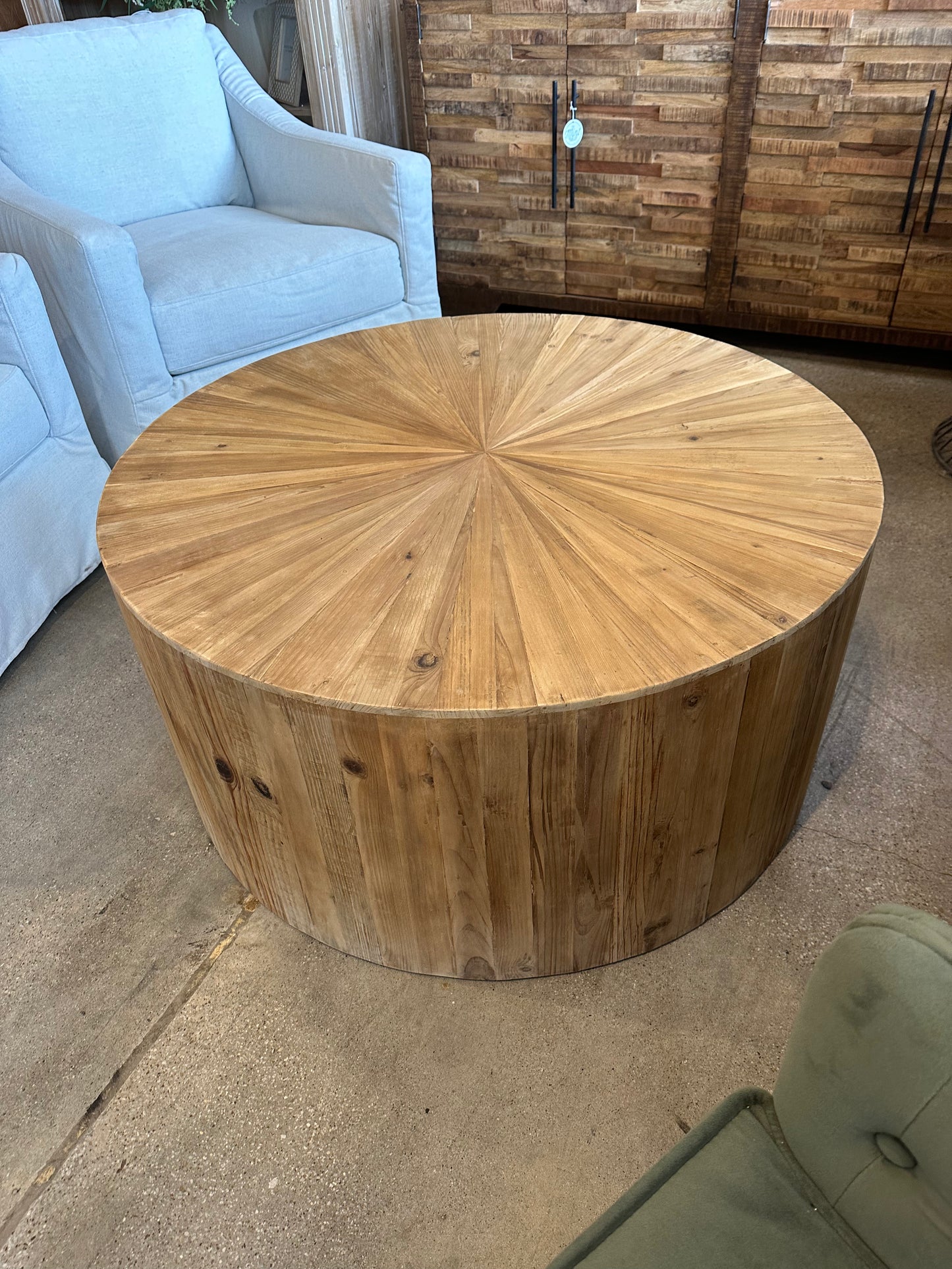 Ellen Round Elm Coffee Table