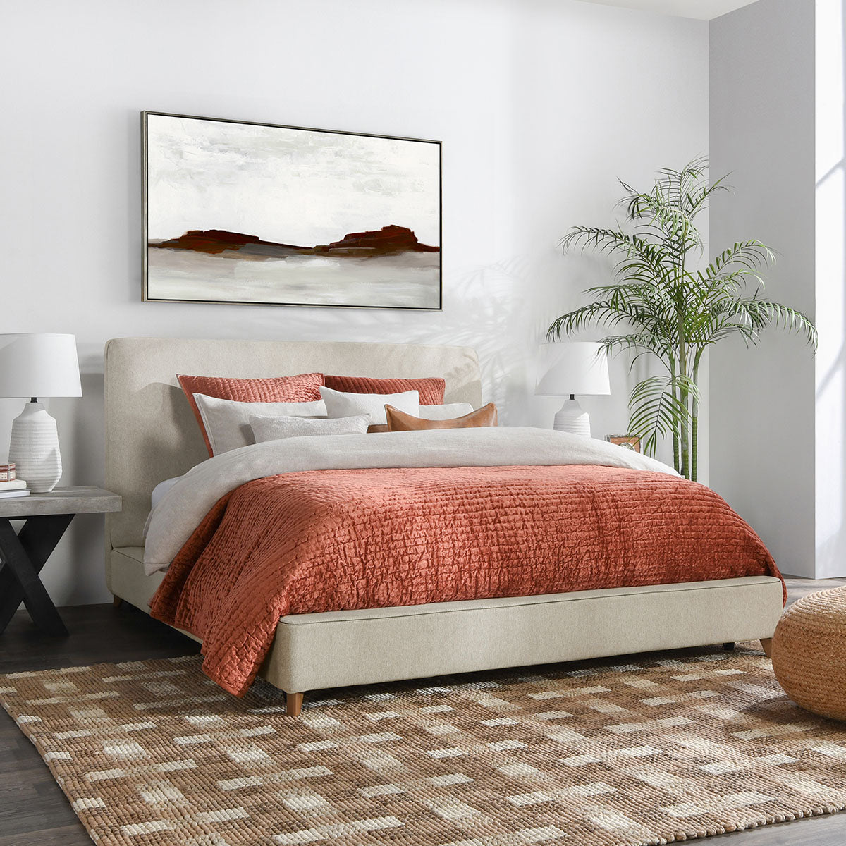 Tate Upholstered King Bed