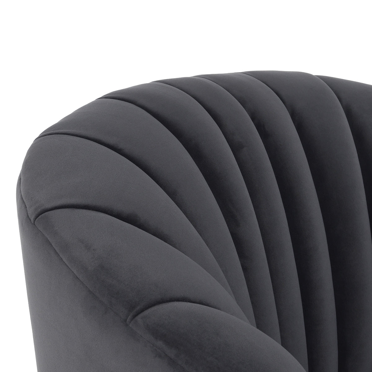 Adriane Swivel Accent Chair, Dark Gray