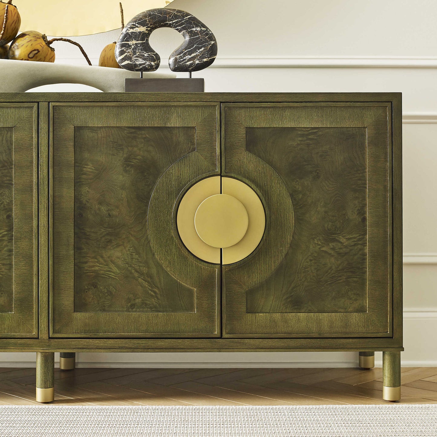 Paris 4 Door Cabinet, Olive