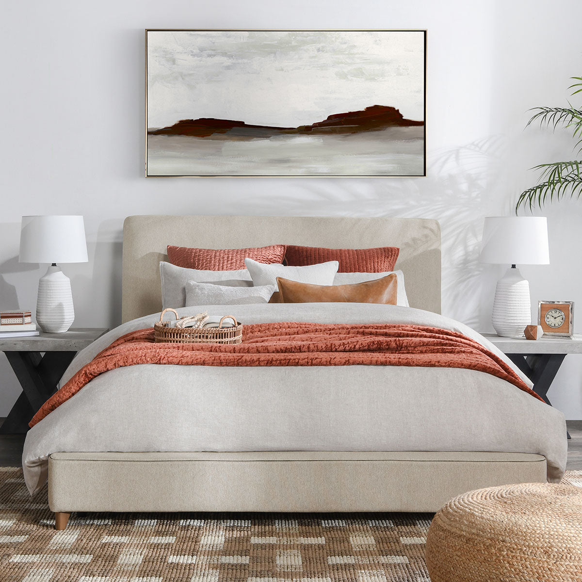Tate Upholstered King Bed