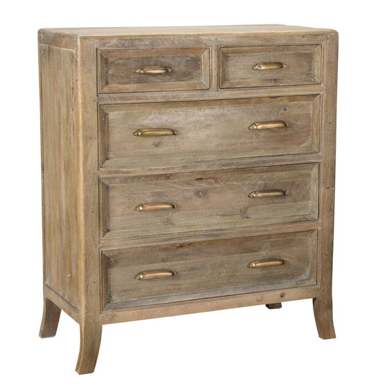 Francesca 5 Drawer Dresser, Vintage Taupe