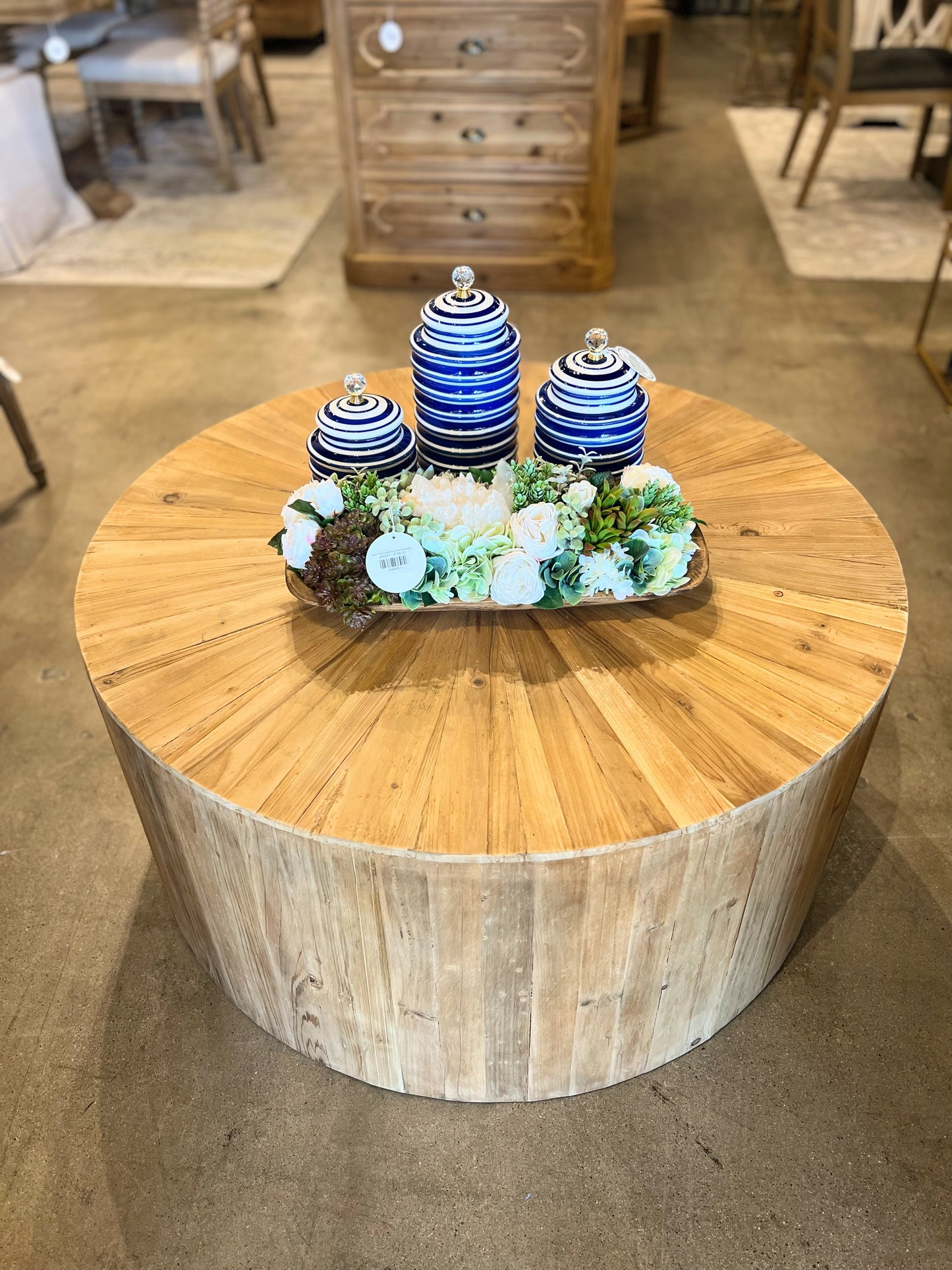 Ellen Round Elm Coffee Table