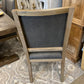 Christine Square Back Wood & Leather Chair