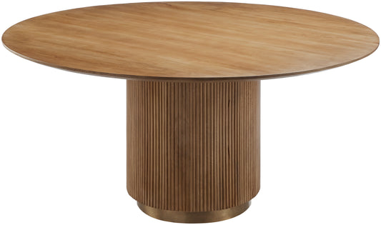 60" Nadia Round Dining Table, Natural