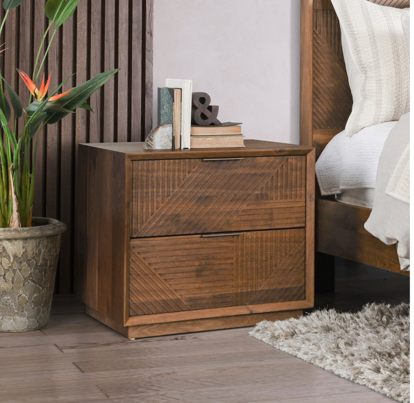 Santa Barbara 2 Drawer Nightstand