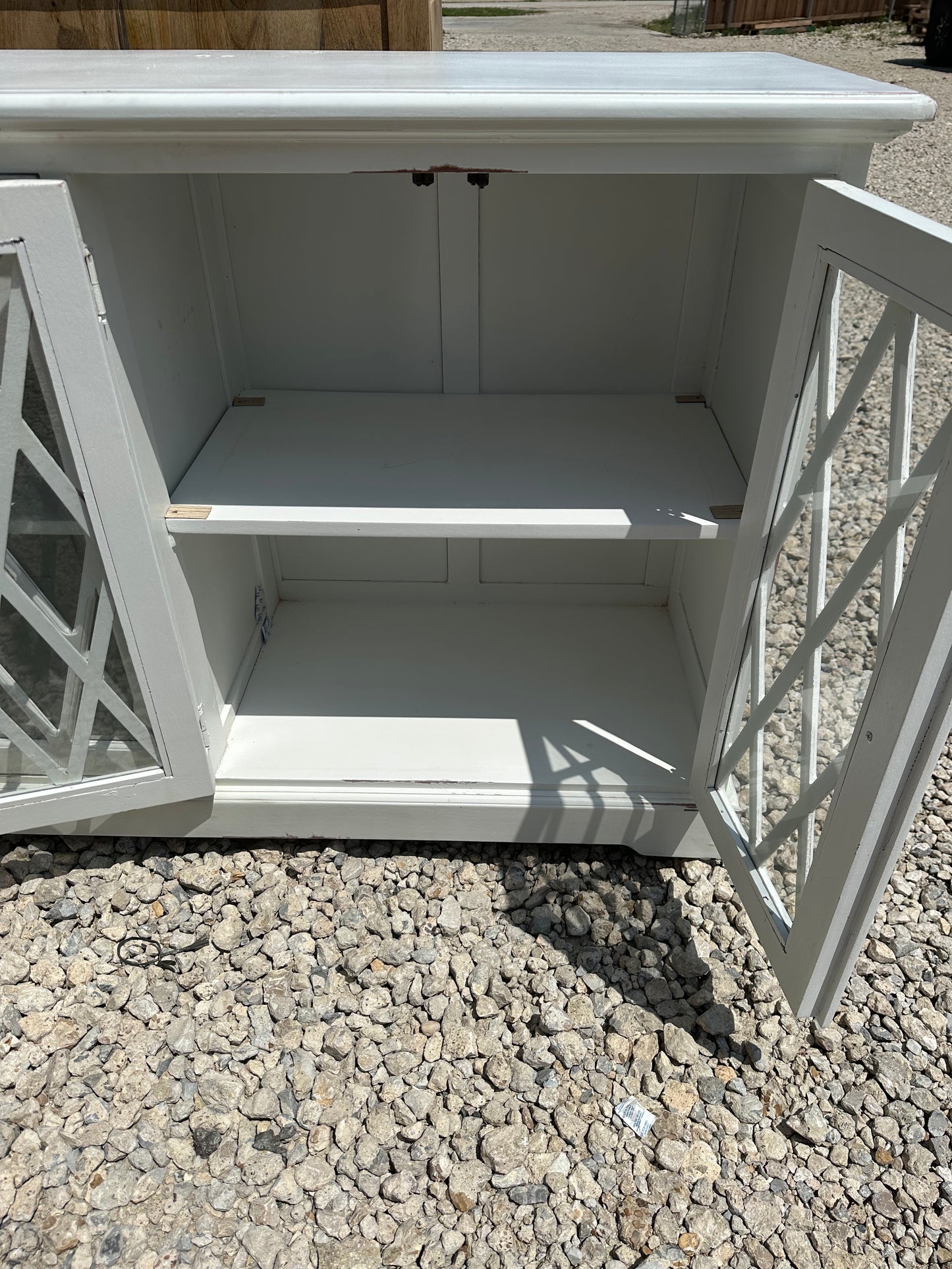 Tom X Glass Console (White)