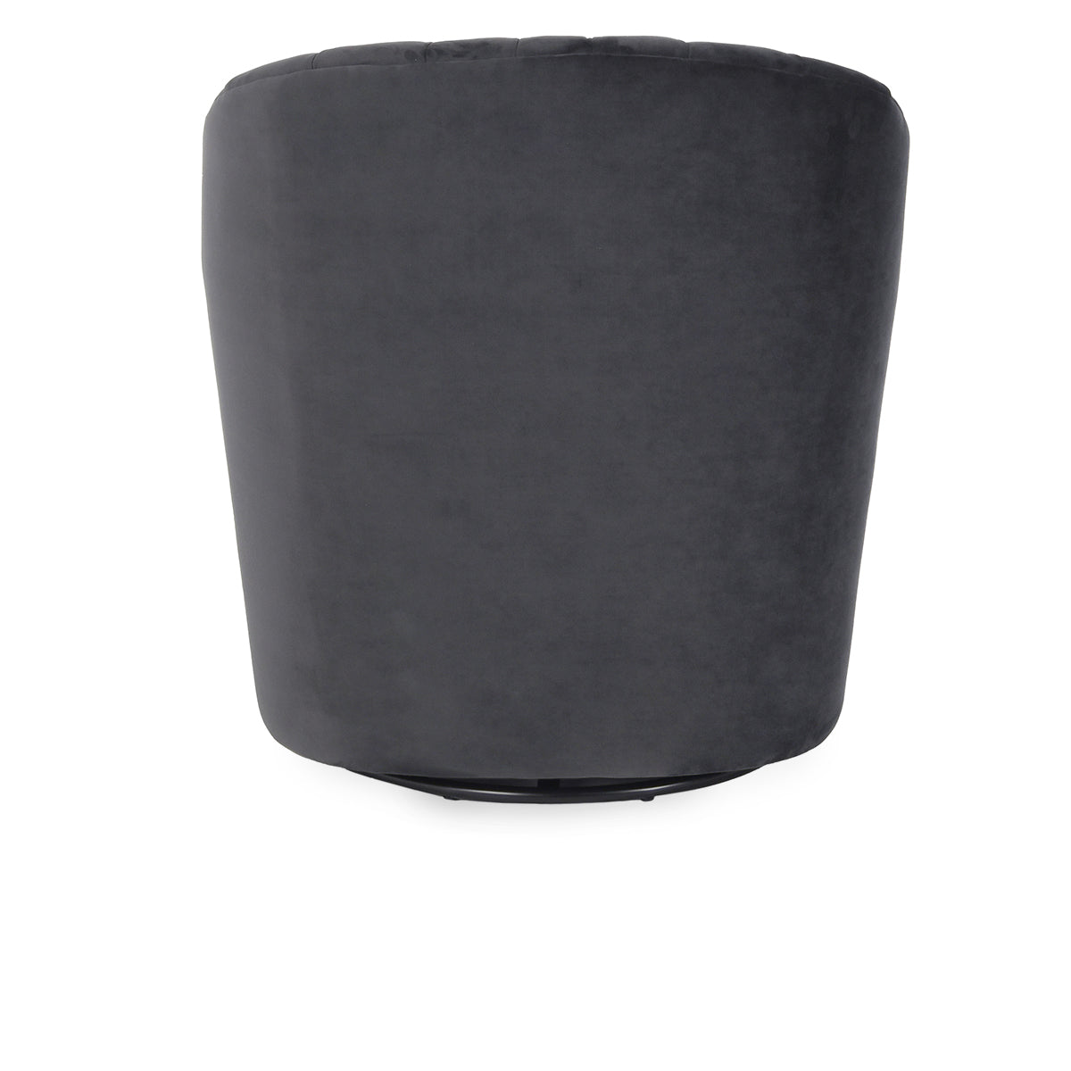 Adriane Swivel Accent Chair, Dark Gray