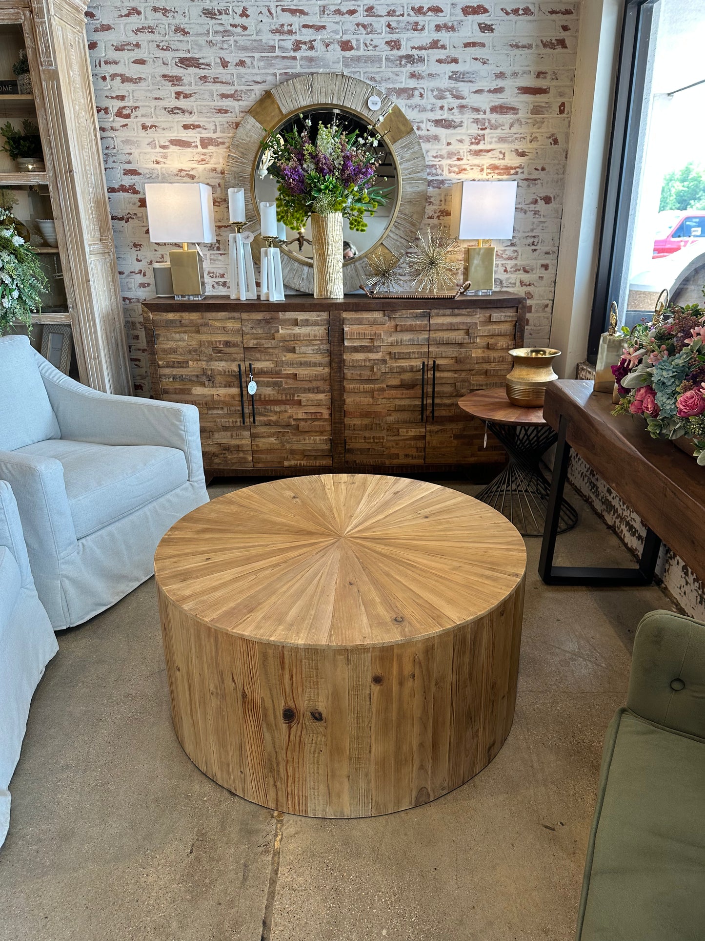 Ellen Round Elm Coffee Table