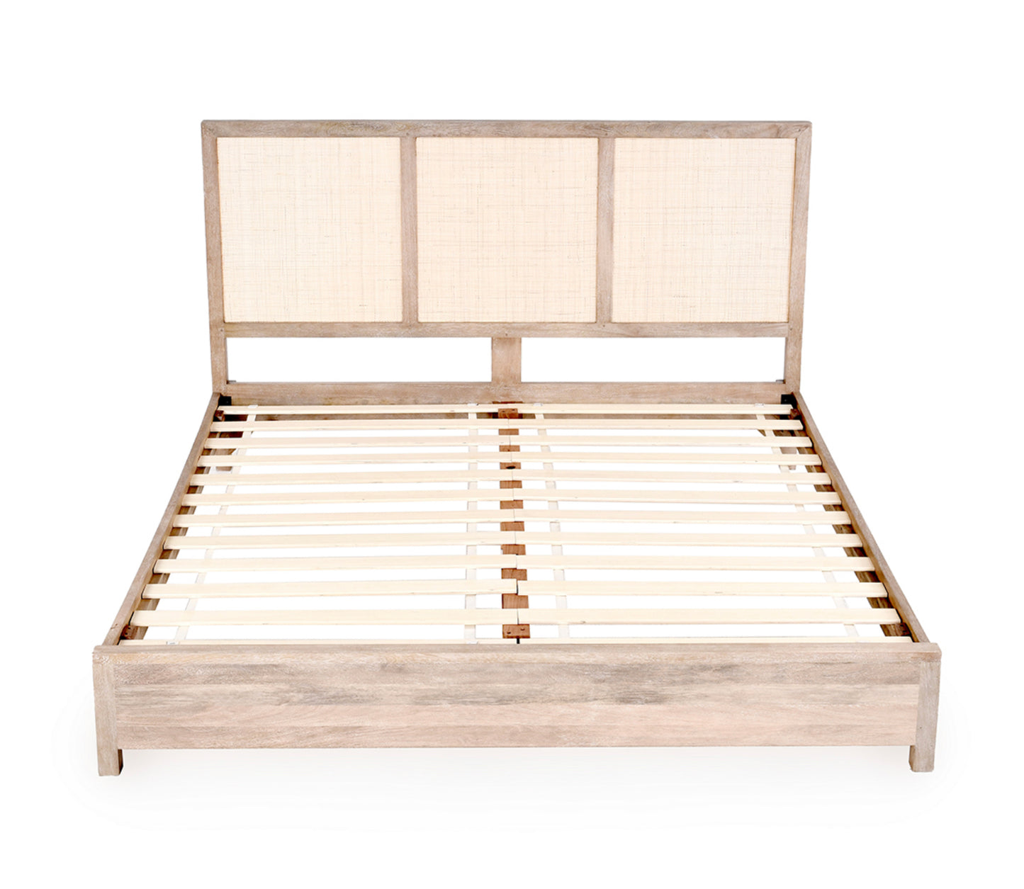 Jensen Solid Wood & Cane King Bed