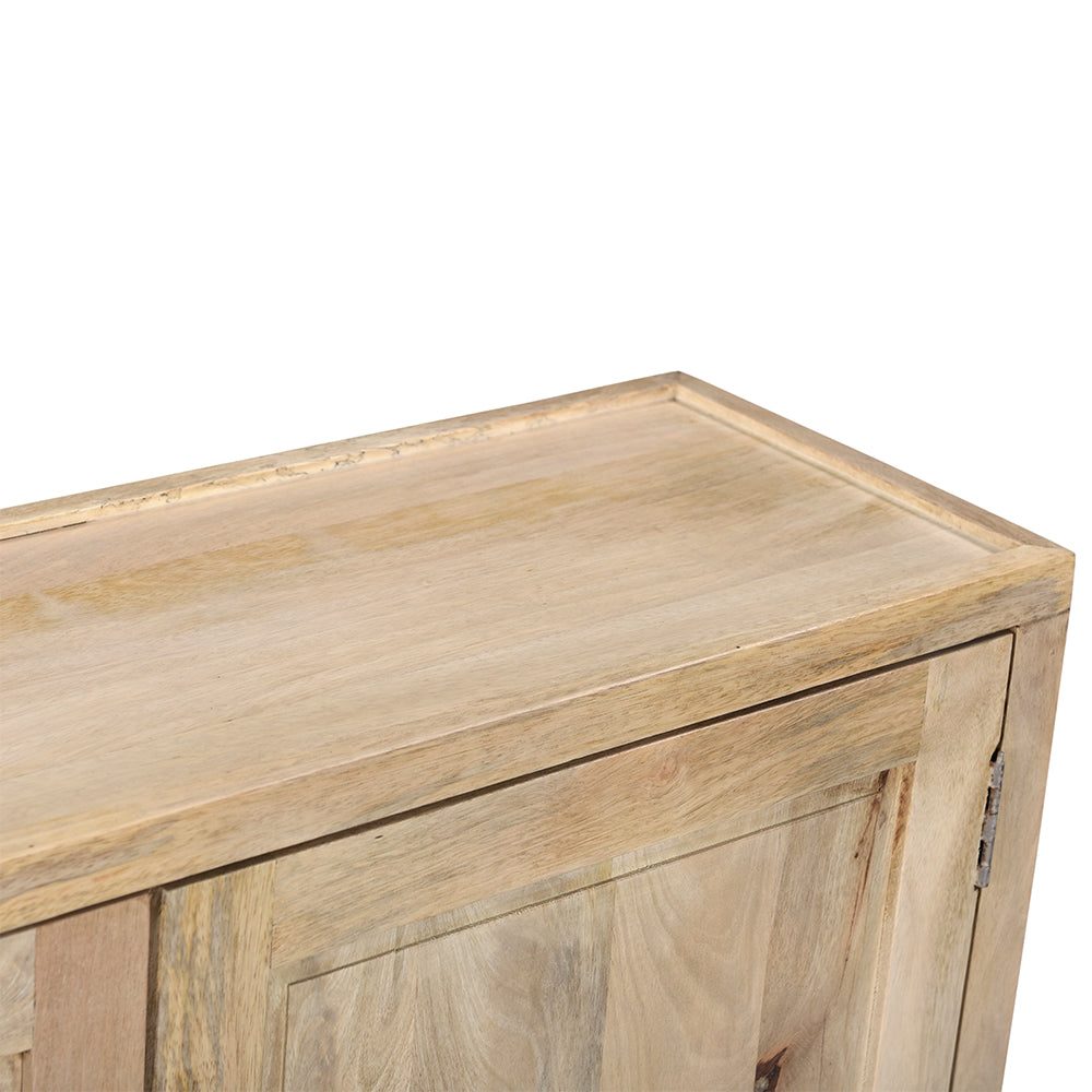 72" Charlotte Mango Wood Sideboard, Light Brown